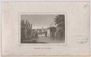Niort. Bassin du Vivier. – [S.l.] : [s.n.], [1836]. – 1 impression photomécanique (illustration) : papier, noir et blanc ; 12 x 20 cm (image).