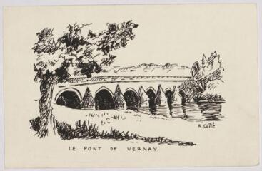 Airvault. Le pont de Vernay / R. Colle. – [S.l.] : [s.n.], [s.d.]. – 1 impression photomécanique (illustration) : papier, noir et blanc ; 9 × 14 cm (image).